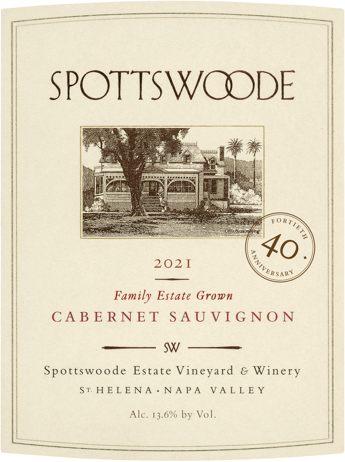 Spotswoode Cabernet Sauvignon 2021 (pre-arrival)